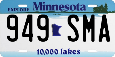 MN license plate 949SMA