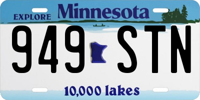 MN license plate 949STN