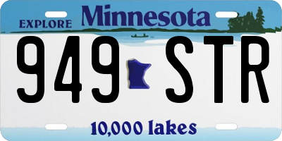 MN license plate 949STR