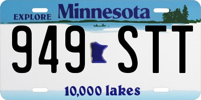 MN license plate 949STT