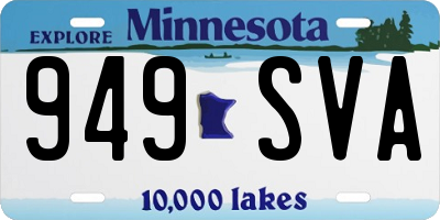 MN license plate 949SVA