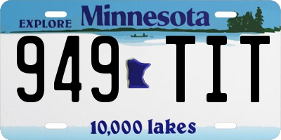 MN license plate 949TIT