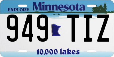 MN license plate 949TIZ