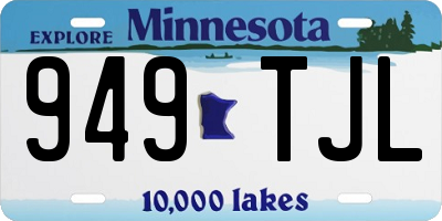 MN license plate 949TJL