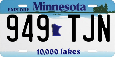 MN license plate 949TJN