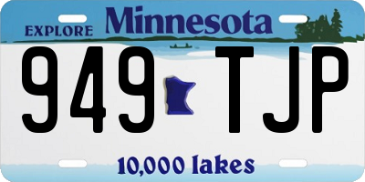 MN license plate 949TJP