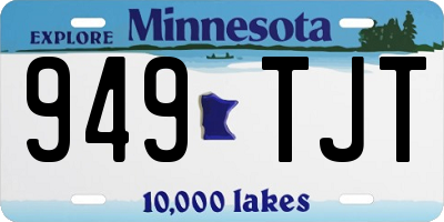 MN license plate 949TJT