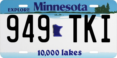 MN license plate 949TKI