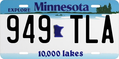 MN license plate 949TLA