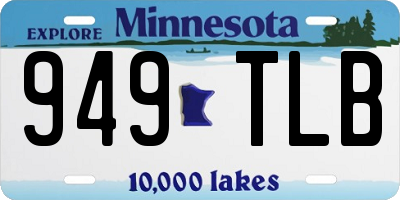 MN license plate 949TLB