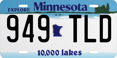 MN license plate 949TLD