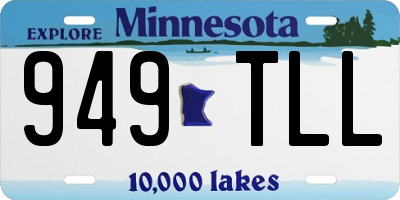 MN license plate 949TLL