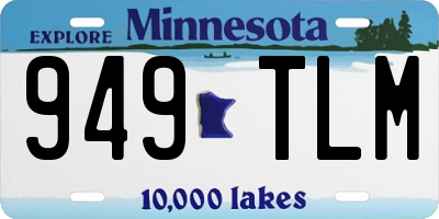 MN license plate 949TLM