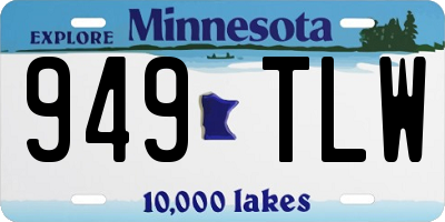 MN license plate 949TLW