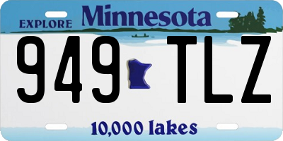 MN license plate 949TLZ