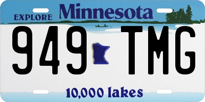 MN license plate 949TMG