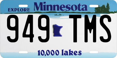 MN license plate 949TMS