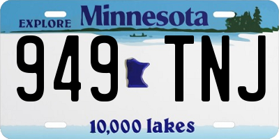 MN license plate 949TNJ