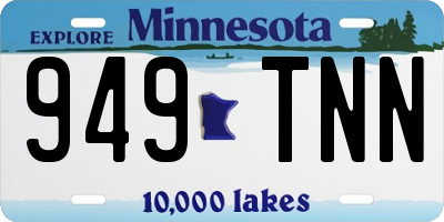 MN license plate 949TNN