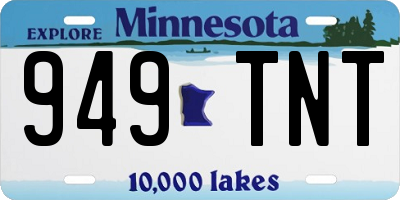 MN license plate 949TNT