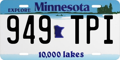 MN license plate 949TPI