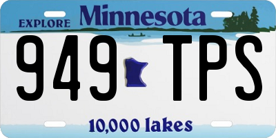 MN license plate 949TPS