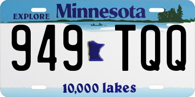 MN license plate 949TQQ