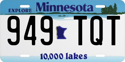 MN license plate 949TQT