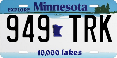MN license plate 949TRK