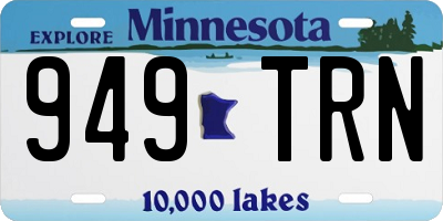 MN license plate 949TRN