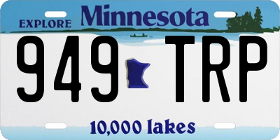 MN license plate 949TRP