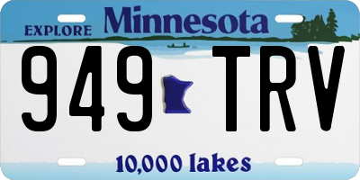 MN license plate 949TRV