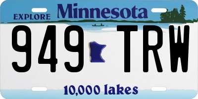 MN license plate 949TRW