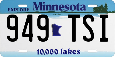 MN license plate 949TSI