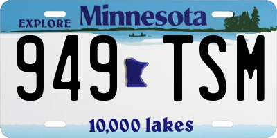 MN license plate 949TSM