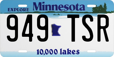 MN license plate 949TSR