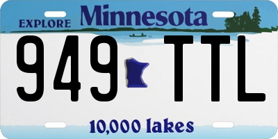 MN license plate 949TTL