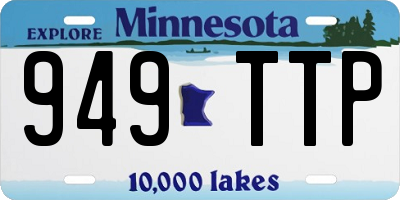 MN license plate 949TTP