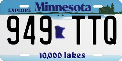 MN license plate 949TTQ