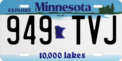 MN license plate 949TVJ