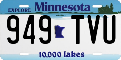 MN license plate 949TVU