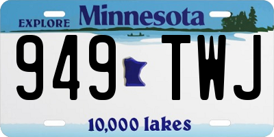 MN license plate 949TWJ