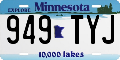 MN license plate 949TYJ