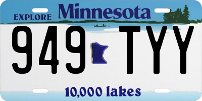 MN license plate 949TYY