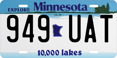 MN license plate 949UAT