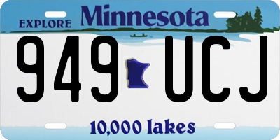 MN license plate 949UCJ