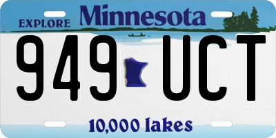 MN license plate 949UCT