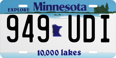 MN license plate 949UDI
