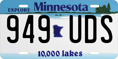 MN license plate 949UDS