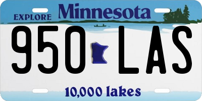 MN license plate 950LAS
